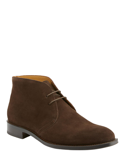 Jones Bootmaker Campbell Suede Desert Boots - view 2, Brown Suede