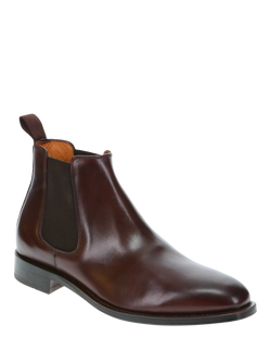 Jones Bootmaker Cheltenham Leather Chelsea Boots, Dark Brown - view 2, Dark Brown