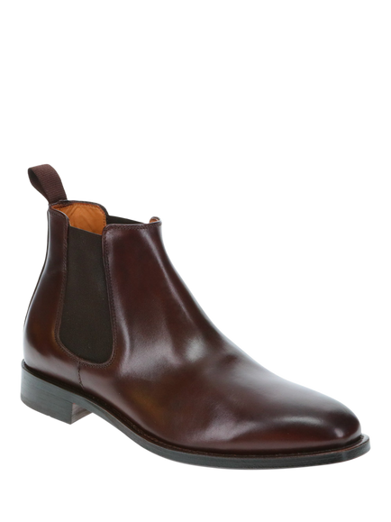 Jones Bootmaker Cheltenham Leather Chelsea Boots, Dark Brown - view 2, Dark Brown