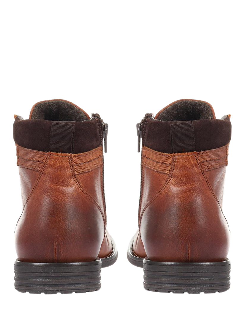 Product image 4 of 6, which shows Jones Bootmaker Docklands Leather Lace-Up Ankle Boots, Dark Tan, 6
