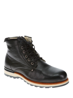 Jones Bootmaker Ealing Leather Lace Up Boots - view 2, Black