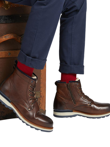 Jones Bootmaker Ealing Leather Lace Up Boots - view 2, Brown