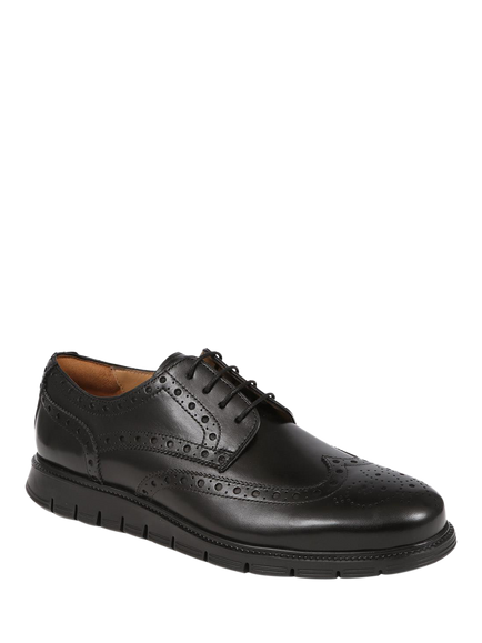 Jones Bootmaker London City Leather Lace Up Brogues - view 2, Black