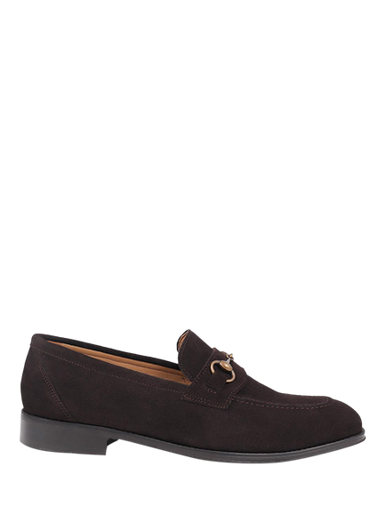 Jones Bootmaker Reece Suede Loafers, Brown