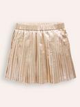 Mini Boden Kids' Pleated Mini Skirt, Gold