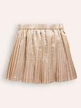 Mini Boden Kids' Pleated Mini Skirt, Gold