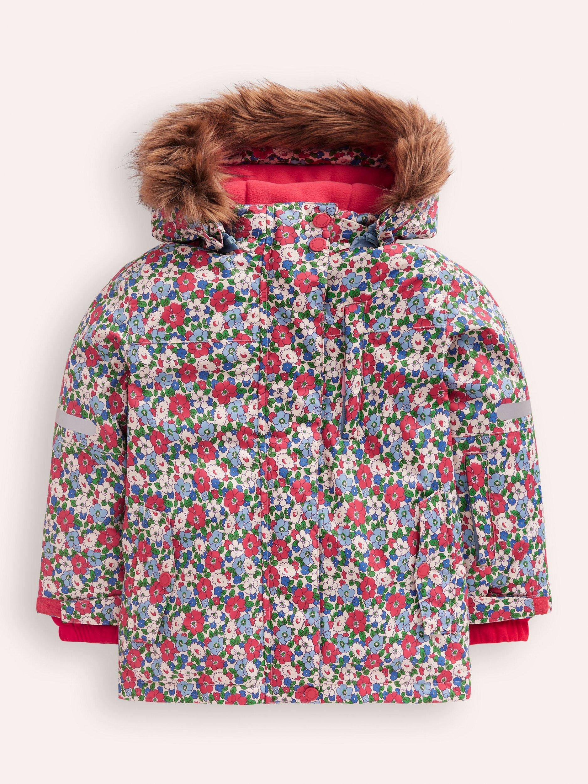 Mini Boden Kids' All-Weather Waterproof Coat, Multi