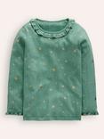 Mini Boden Kids' Ruffle Sparkle Top