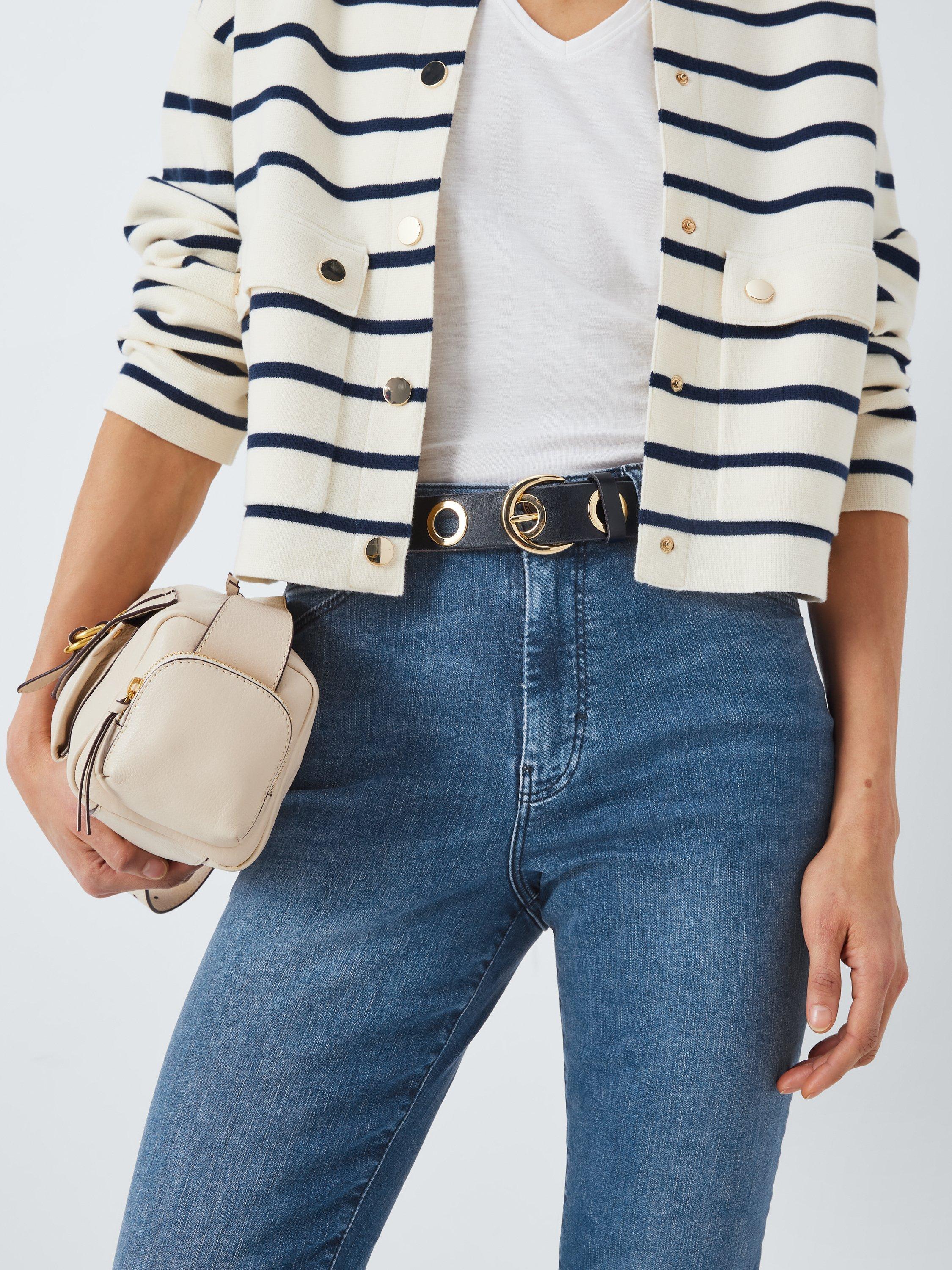 Product image 5 of 6, which shows John Lewis Stretch Cotton Denim Skinny Jeans, Light Blue, 8