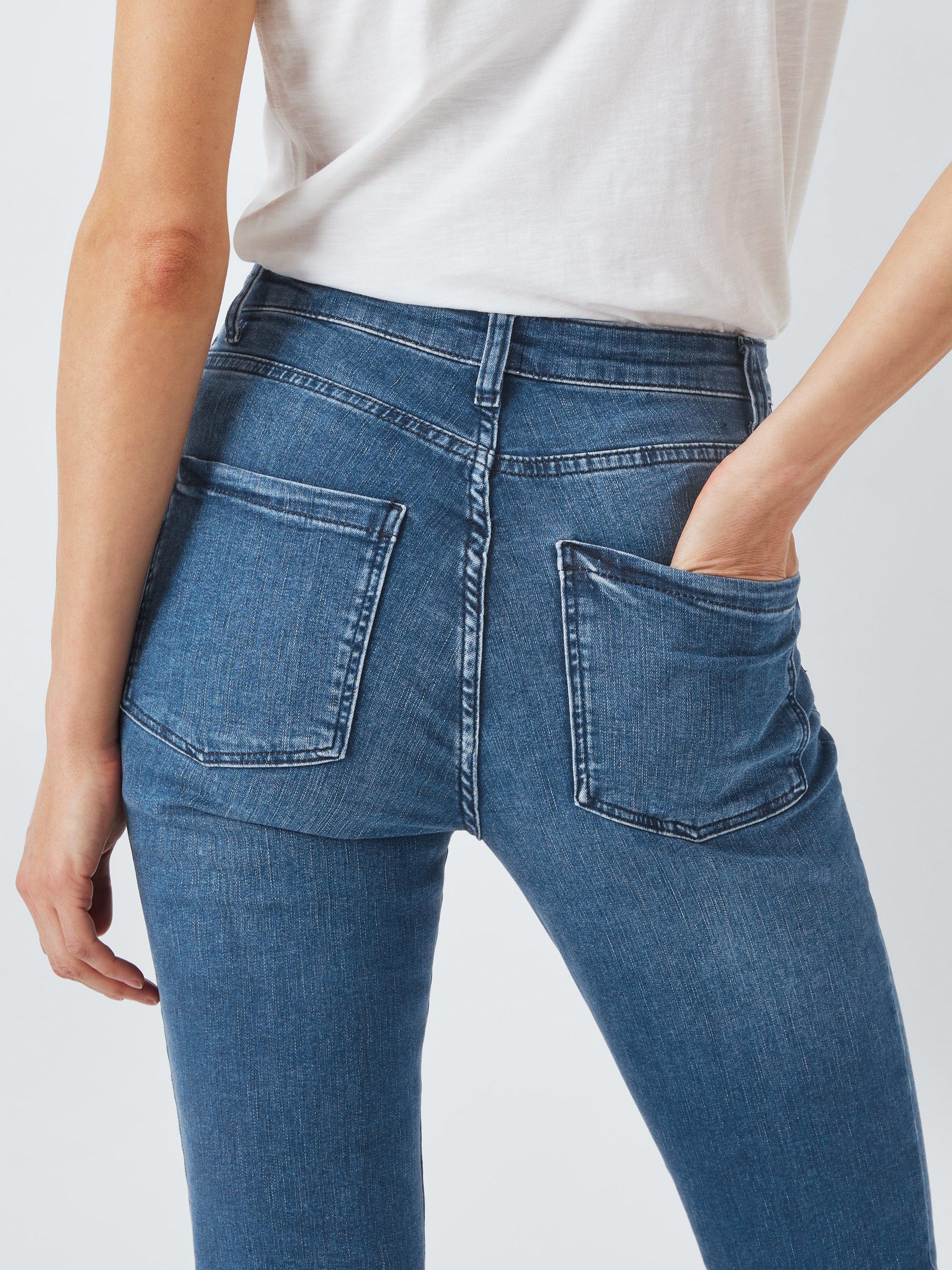 Product image 6 of 6, which shows John Lewis Stretch Cotton Denim Skinny Jeans, Light Blue, 8