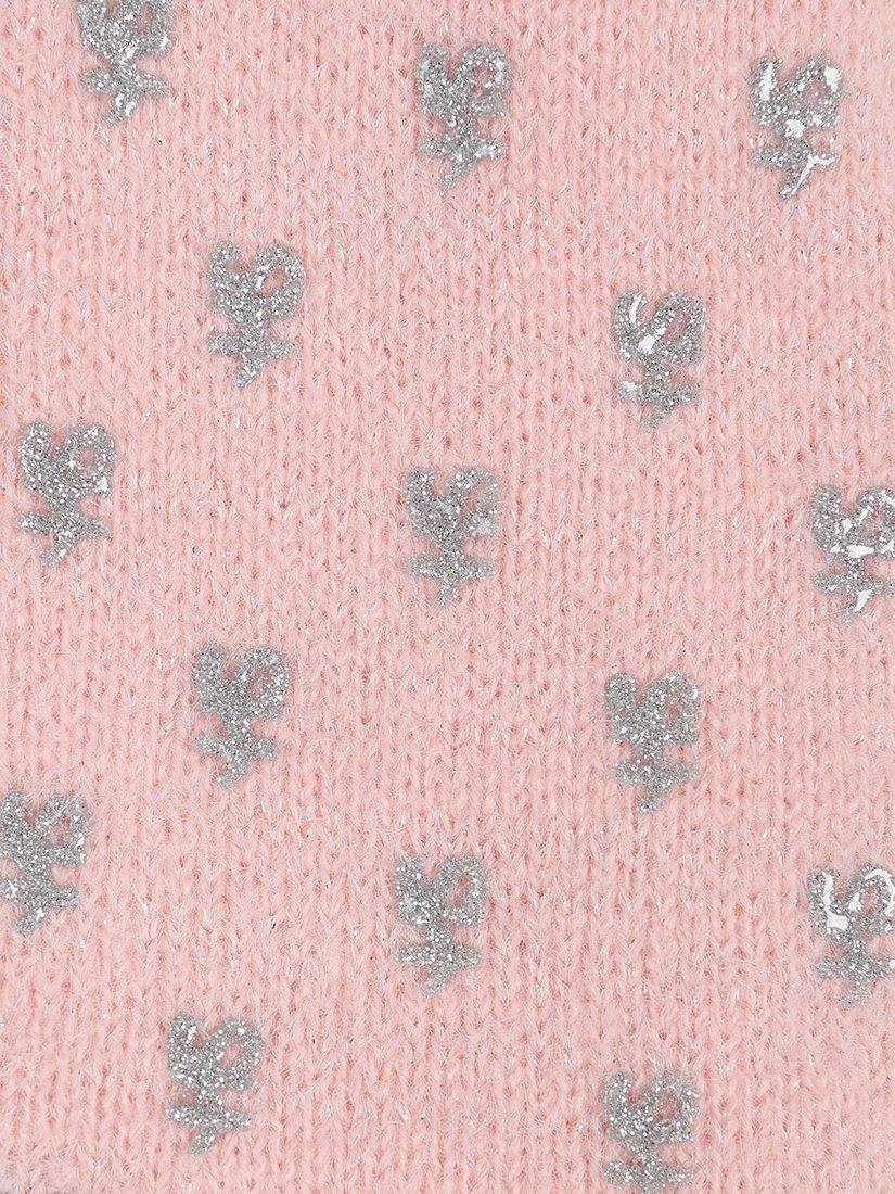 Product image 4 of 4, which shows HotSquash Hearts Cosy Slipper Socks, Baby Pink, S-M