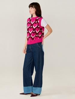 OMNES Bobbi Knit Tank Top - view 2, Red/Pink