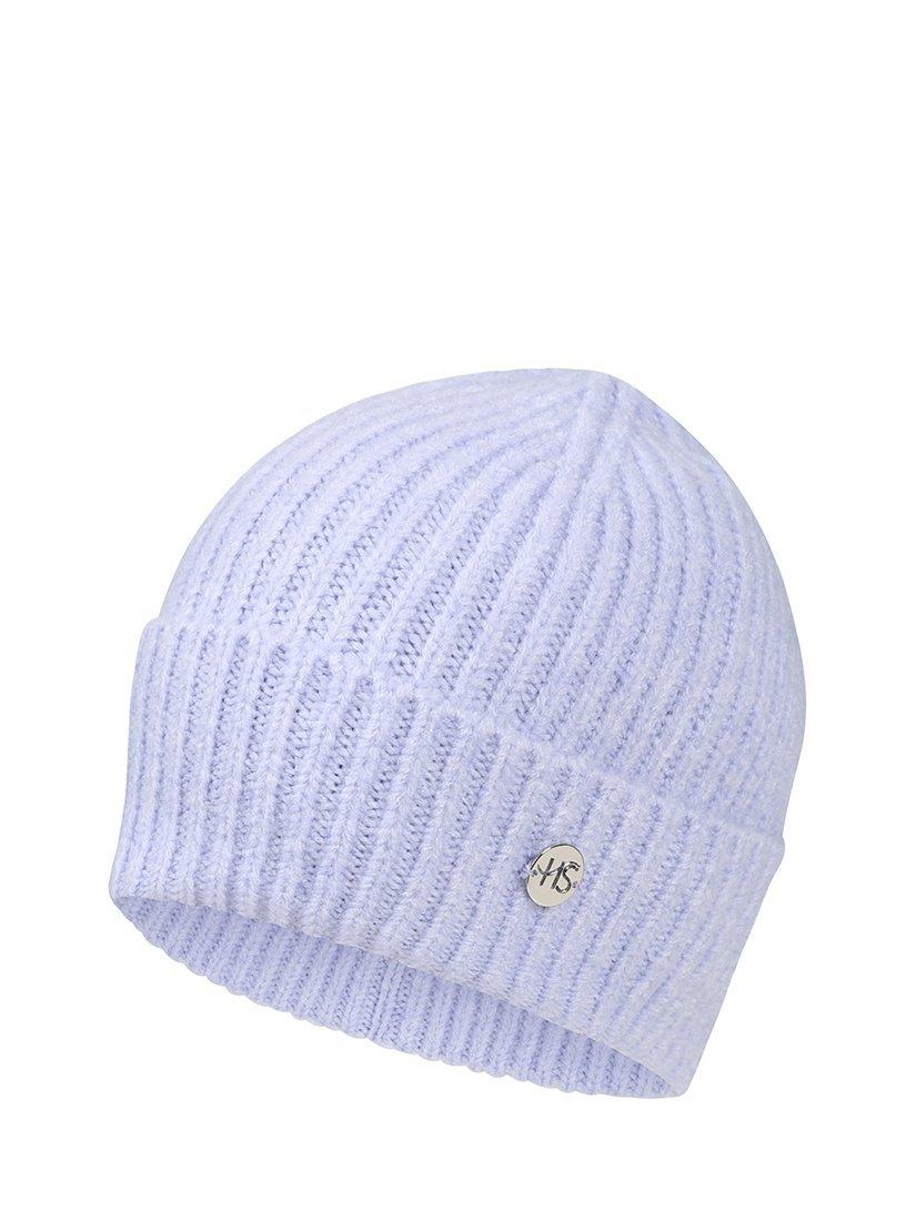 Product image 1 of 4, which shows HotSquash Ribbed Beanie Hat, Lilac