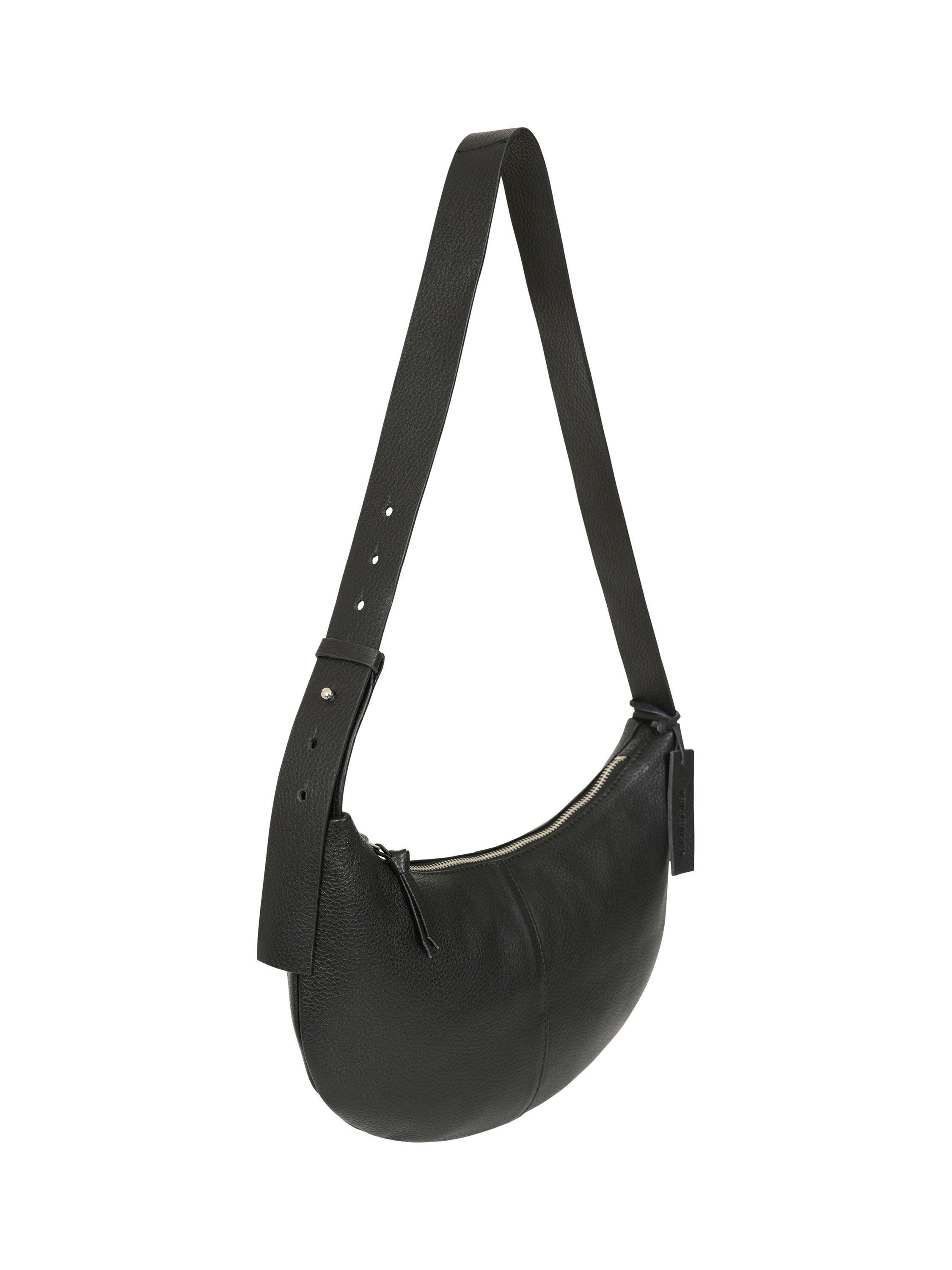Product image 2 of 5, which shows HotSquash Banana Leather Shoulder Bag, Black