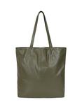 HotSquash Soft Leather Shopper Bag, Khaki