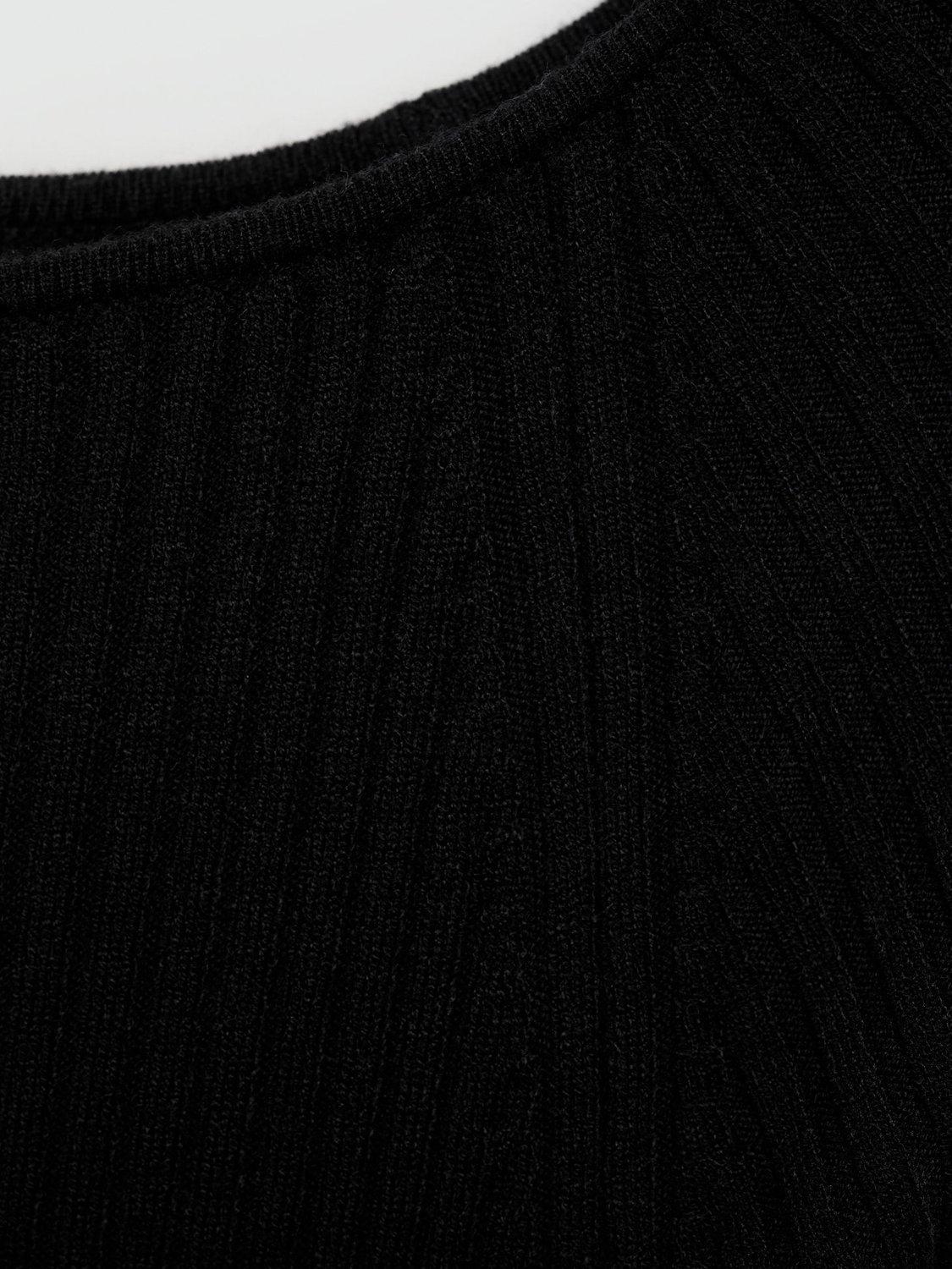 Product image 7 of 7, which shows Mango Goleto Off Shoulder Dress, Black, 8