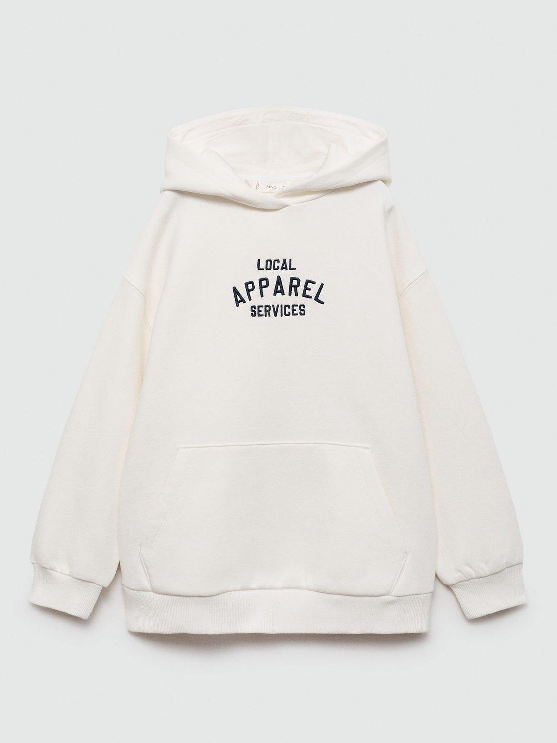 Mango Kids' Apparel Hoodie, Ivory