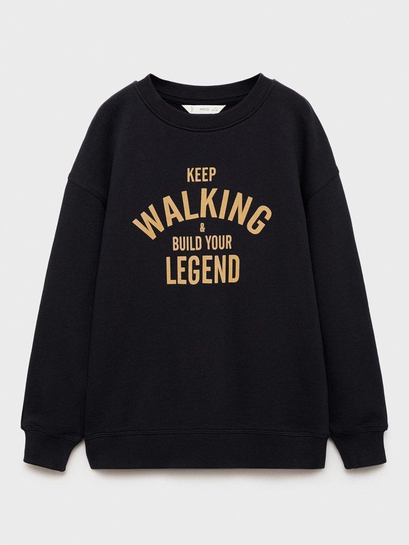 Mango Kids' Legend Sweatshirt, Black