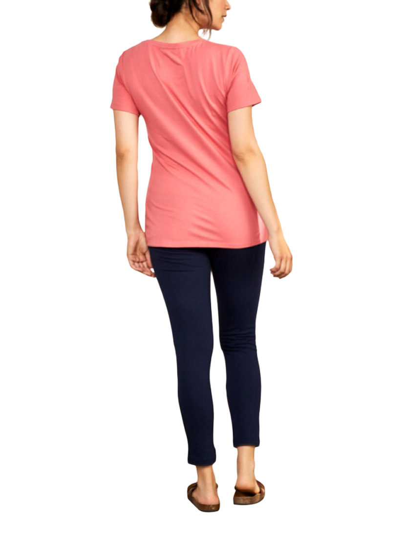 Product image 3 of 4, which shows Bshirt Lift The Flap Nursing T-Shirt, Rose, 8