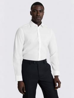 Moss Slim Fit Poplin Shirt, White, White