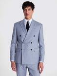 Moss Slim Fit Double Breast Suit Jacket, Grey