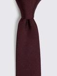 Moss Silk Semi Plain Tie, Red