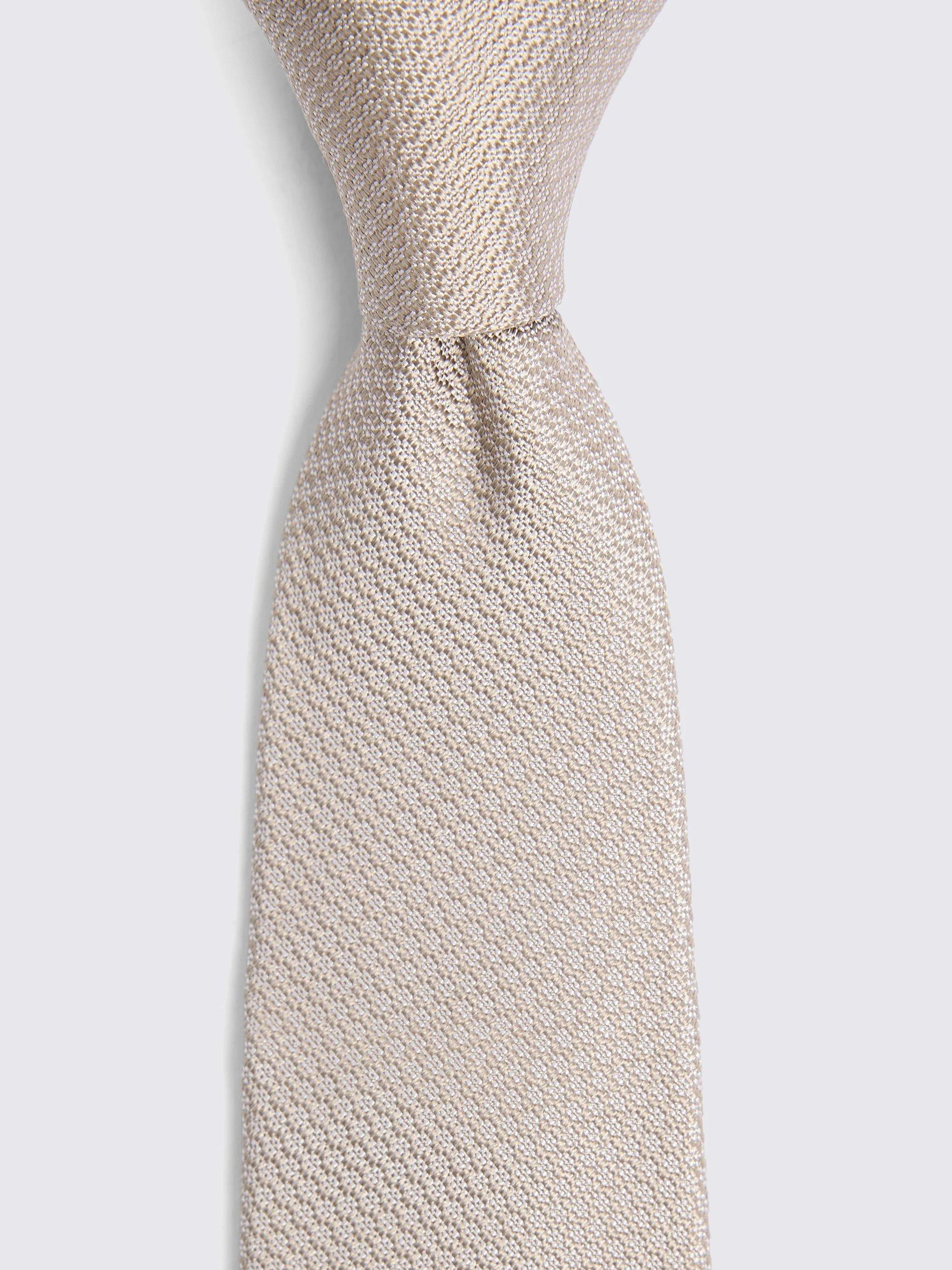 Product image 2 of 3, which shows Moss Silk Semi Textured Tie, Yellow