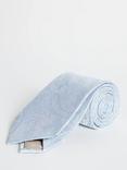 Moss Silk Paisley Tie, Blue