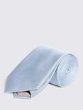 Moss Silk Semi Plain Tie, Blue