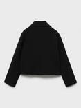 Mango Kids' Barbara Cropped Jacket, Black