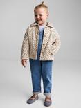 Mango Kids' Flow Floral Print Coat, Multi