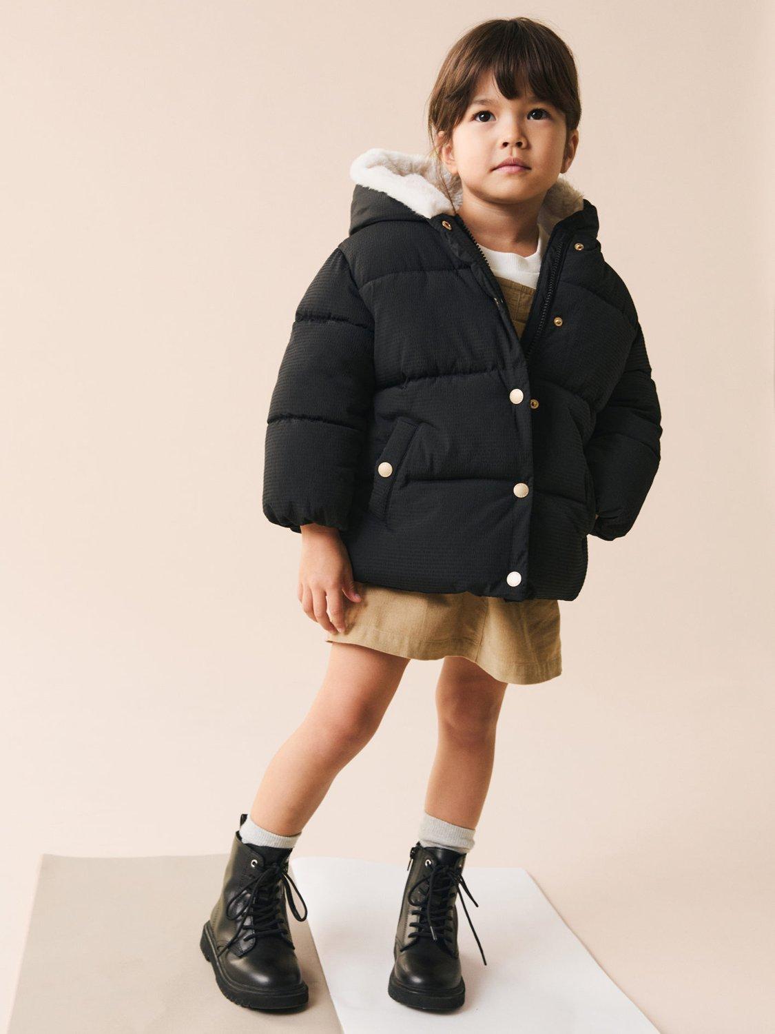 Mango Kids' Sophie Padded Coat, Black