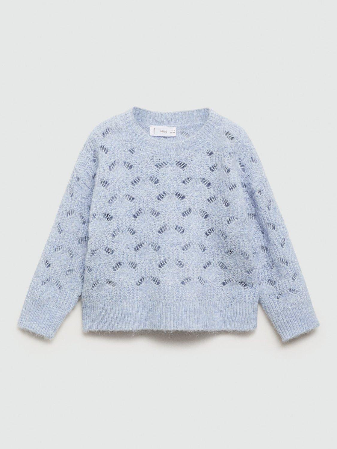 Mango Kids' Sarah Jumper, Pastel Blue