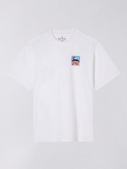 Edwin Fuji Sunset Cotton Jersey T-Shirt, White, White