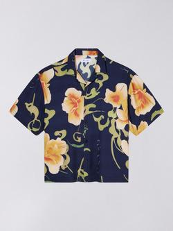 Edwin Regular Fit Japanese Floral Print Shirt, Multicolour, Multicolor