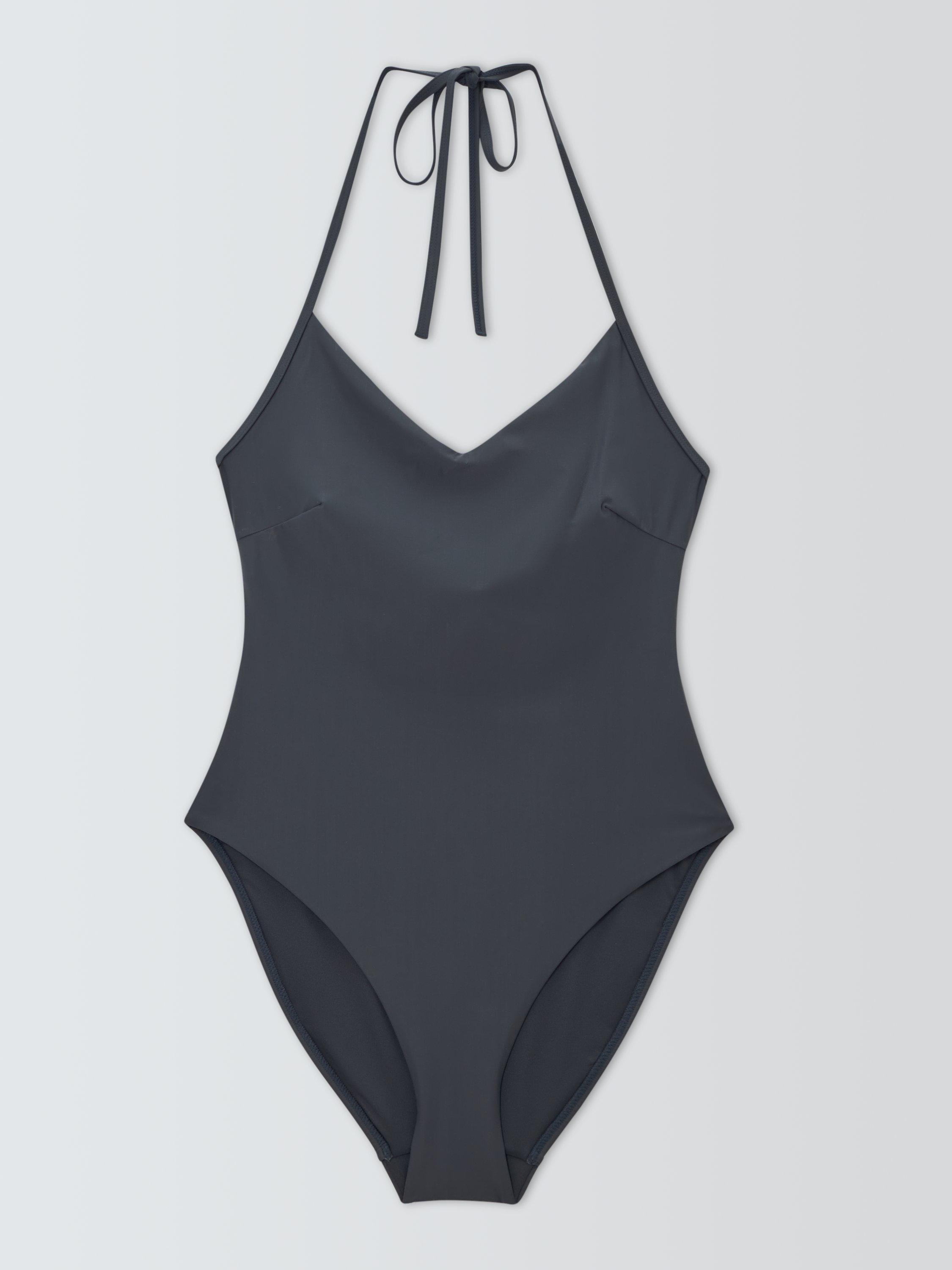 Product image 4 of 6, which shows John Lewis Marlin Halterneck Swimsuit, Ink, 8
