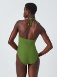 John Lewis Marlin Halterneck Swimsuit, Green