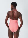 John Lewis Marlin Halterneck Swimsuit, Pink
