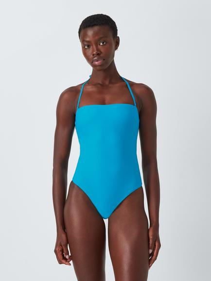John Lewis Marlin Openback Swimsuit, Blue