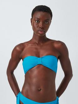 John Lewis Marlin Bandeau Bikini Top, Blue