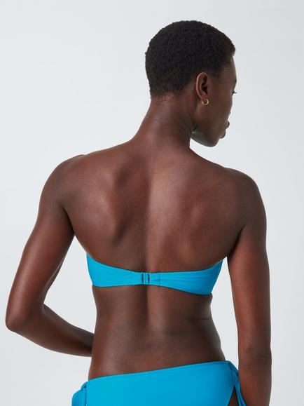 John Lewis Marlin Bandeau Bikini Top - view 2, Blue