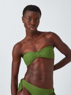 John Lewis Marlin Bandeau Bikini Top, Green