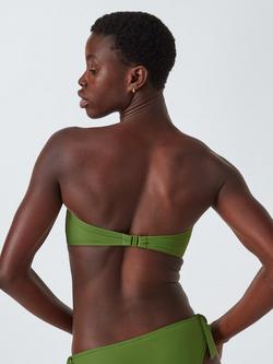 John Lewis Marlin Bandeau Bikini Top - view 2, Green