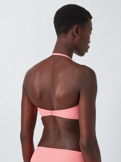 John Lewis Marlin Bandeau Bikini Top - view 2, Pink