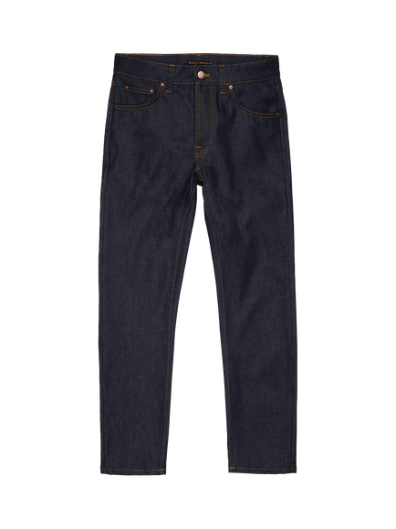 Nudie Jeans Solid Ollie Slim Fit Straight Leg Jeans, Dry Abyss, Dry Abyss