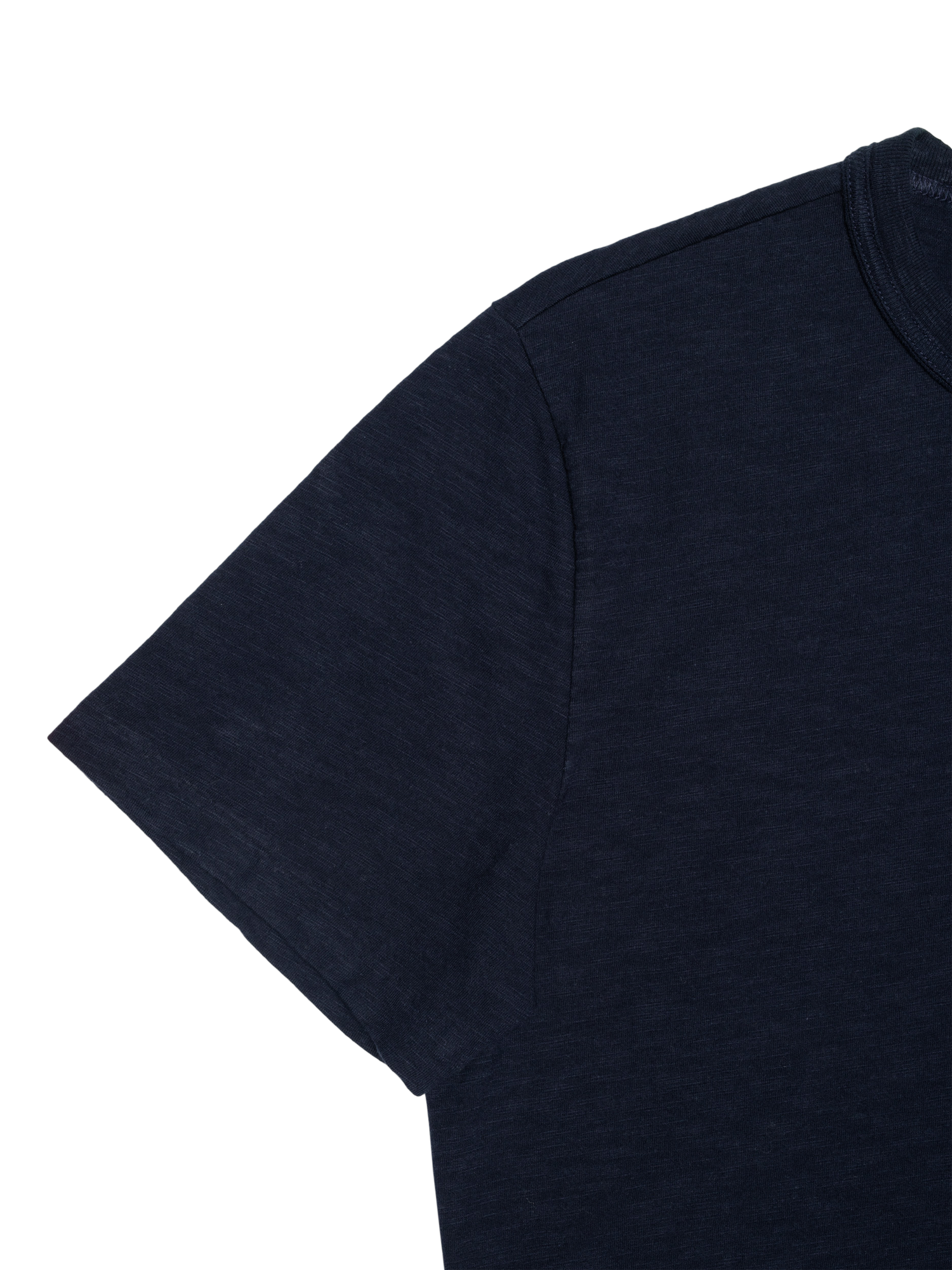 Product image 4 of 4, which shows Nudie Jeans Roy Cotton Slub T-Shirt, Blueberry, S