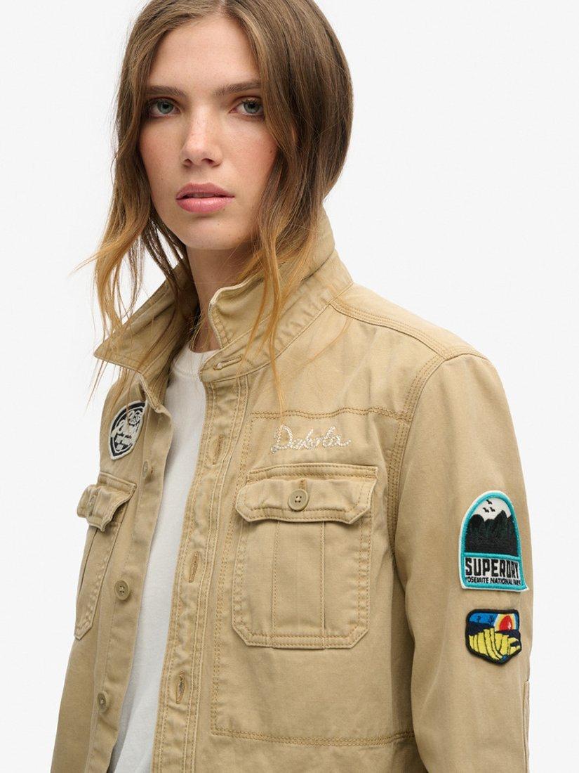 Product image 2 of 5, which shows Superdry Scout Shirt, Classic Tan Brown, 8