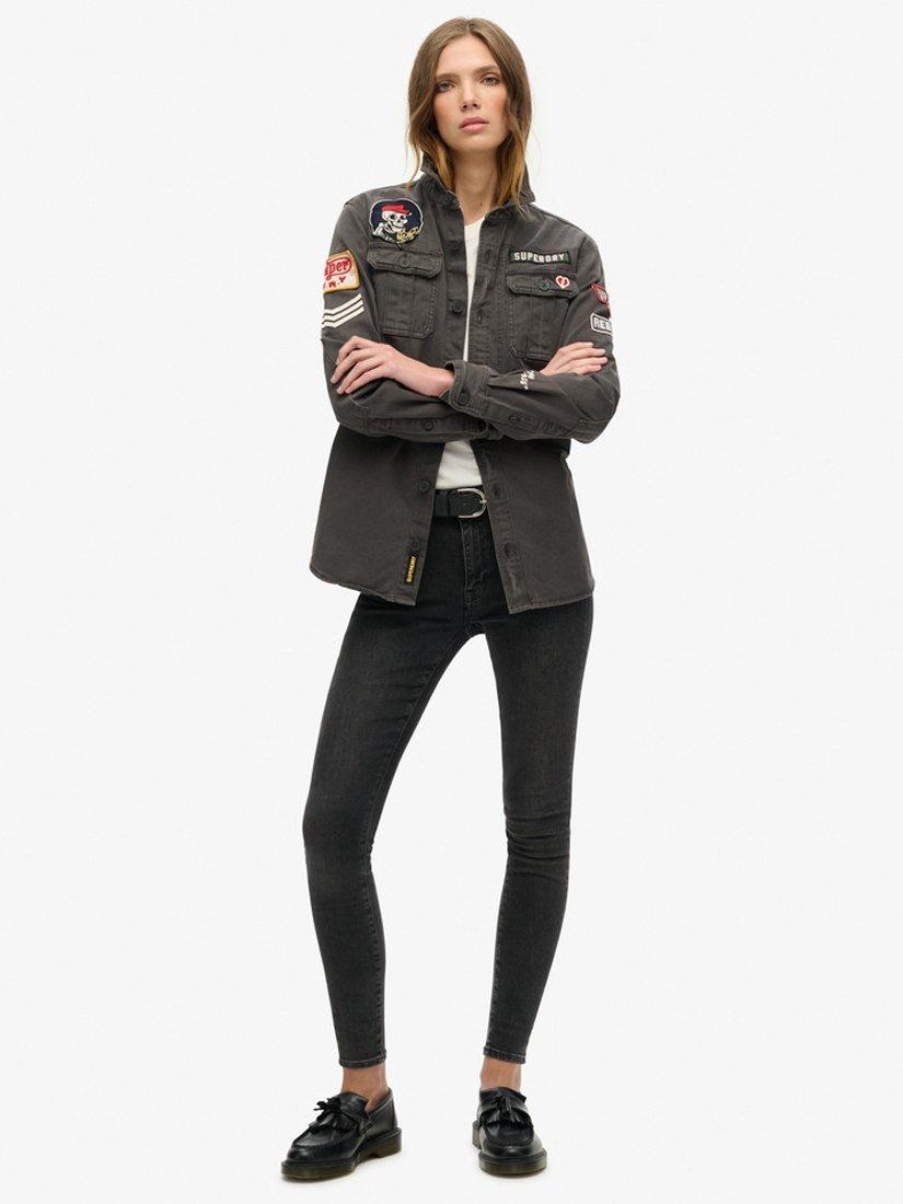 Product image 4 of 5, which shows Superdry Scout Shirt, Washed Black, 8