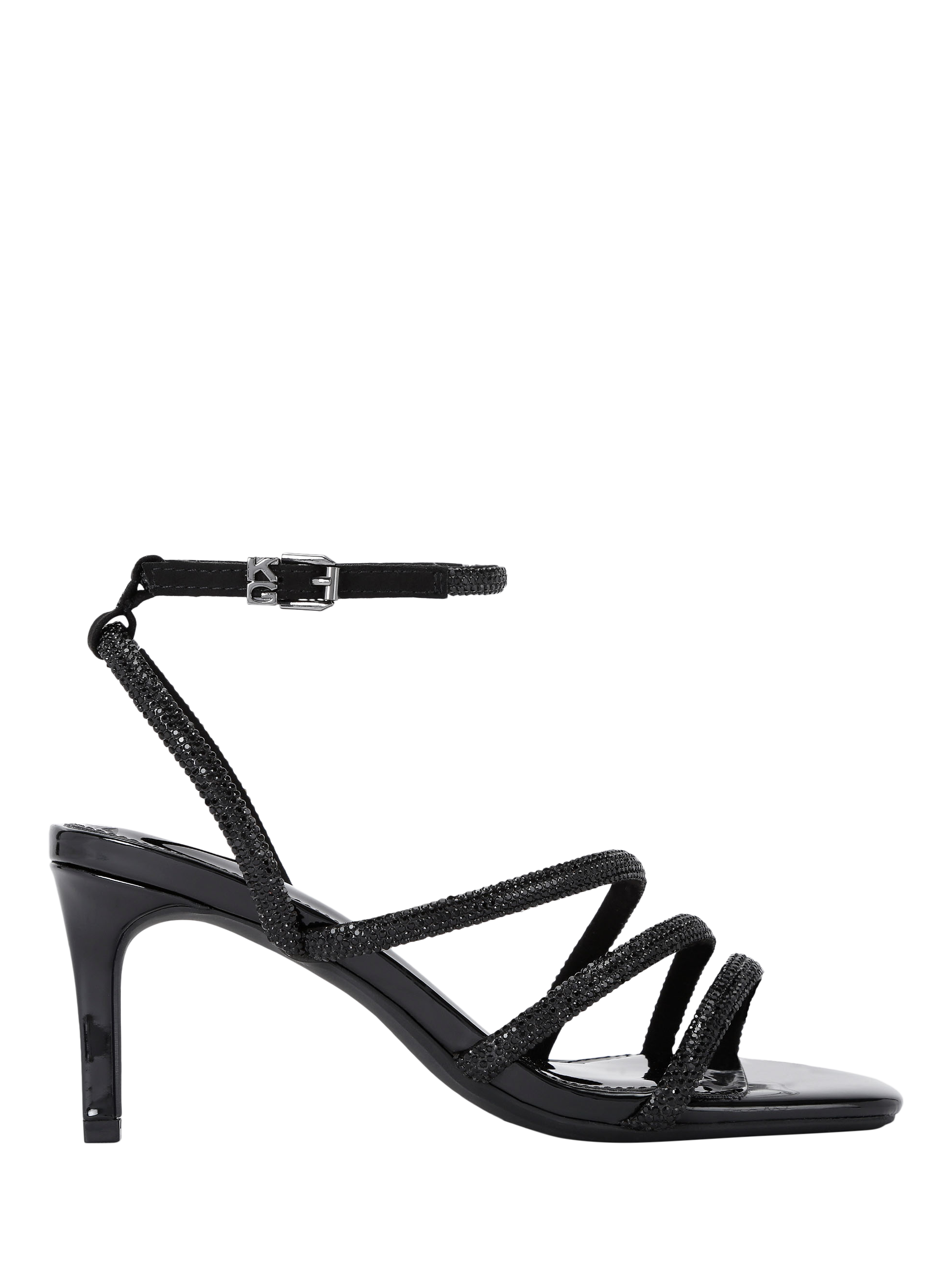 KG Kurt Geiger Savanna Low Heel Sandals, Black