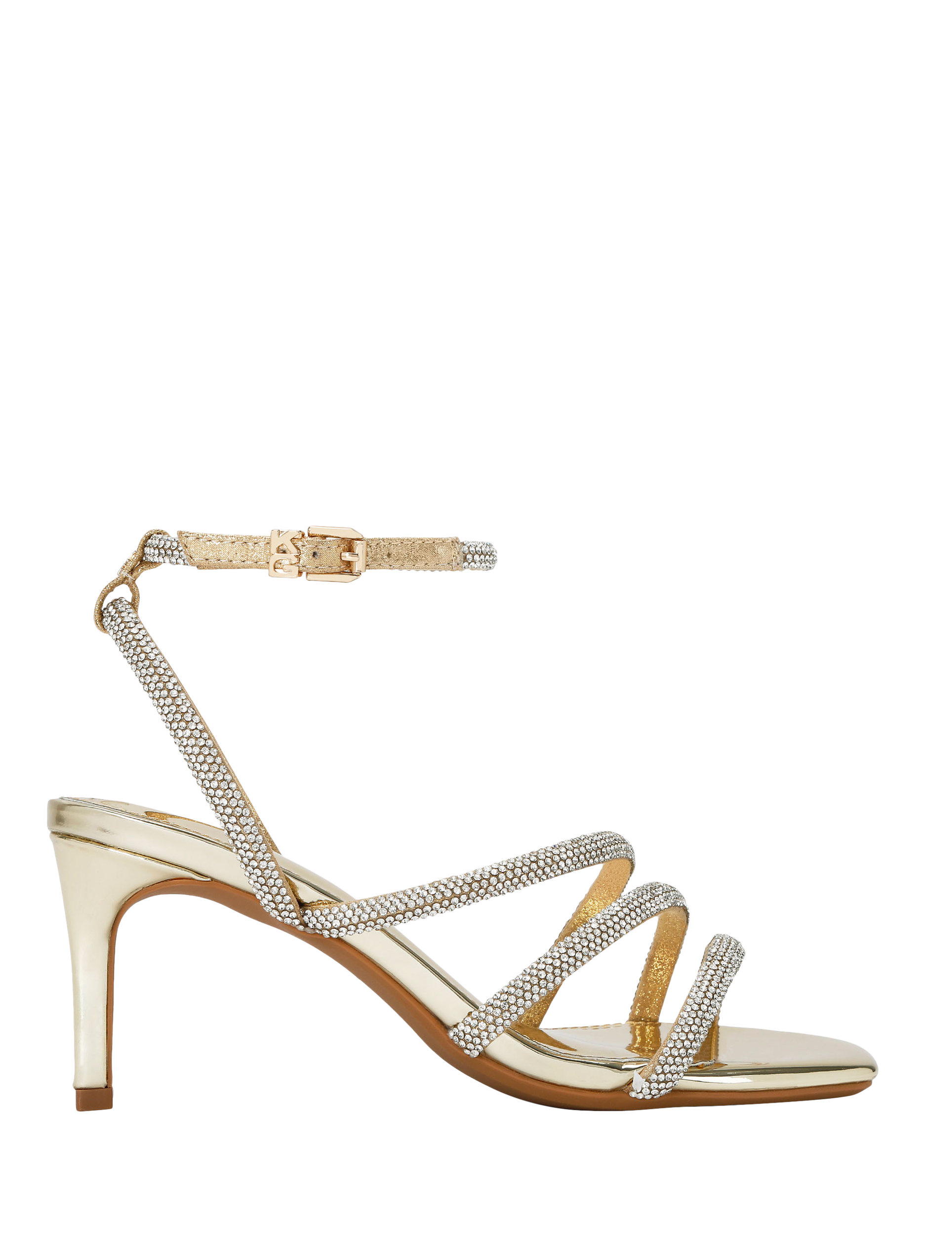 KG Kurt Geiger Savanna Low Heel Sandals, Gold